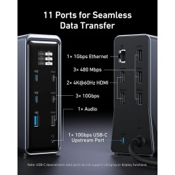 Buy Anker Prime Docking Station - 14-in-1 160W Black in Cyprus, Nicosia, Limassol, Larnaka, Pafos