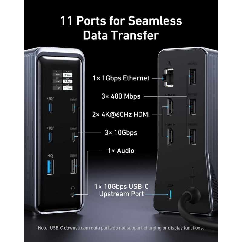Buy Anker Prime Docking Station - 14-in-1 160W Black in Cyprus, Nicosia, Limassol, Larnaka, Pafos