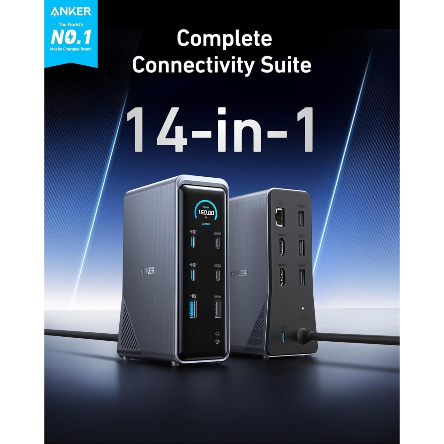 Anker Prime Docking Station - 14-in-1 160W Black — Buy in Cyprus with Fast Delivery