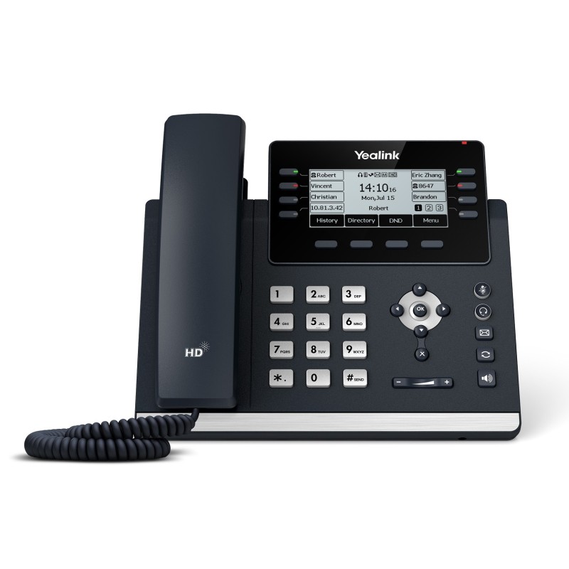 Buy Yealink IP Phone Desktop PoE 3.7'' Gigabit, USB & Expansion - T43U - Desktop... in Cyprus, Nicosia, Limassol, Larnaka, Pafos