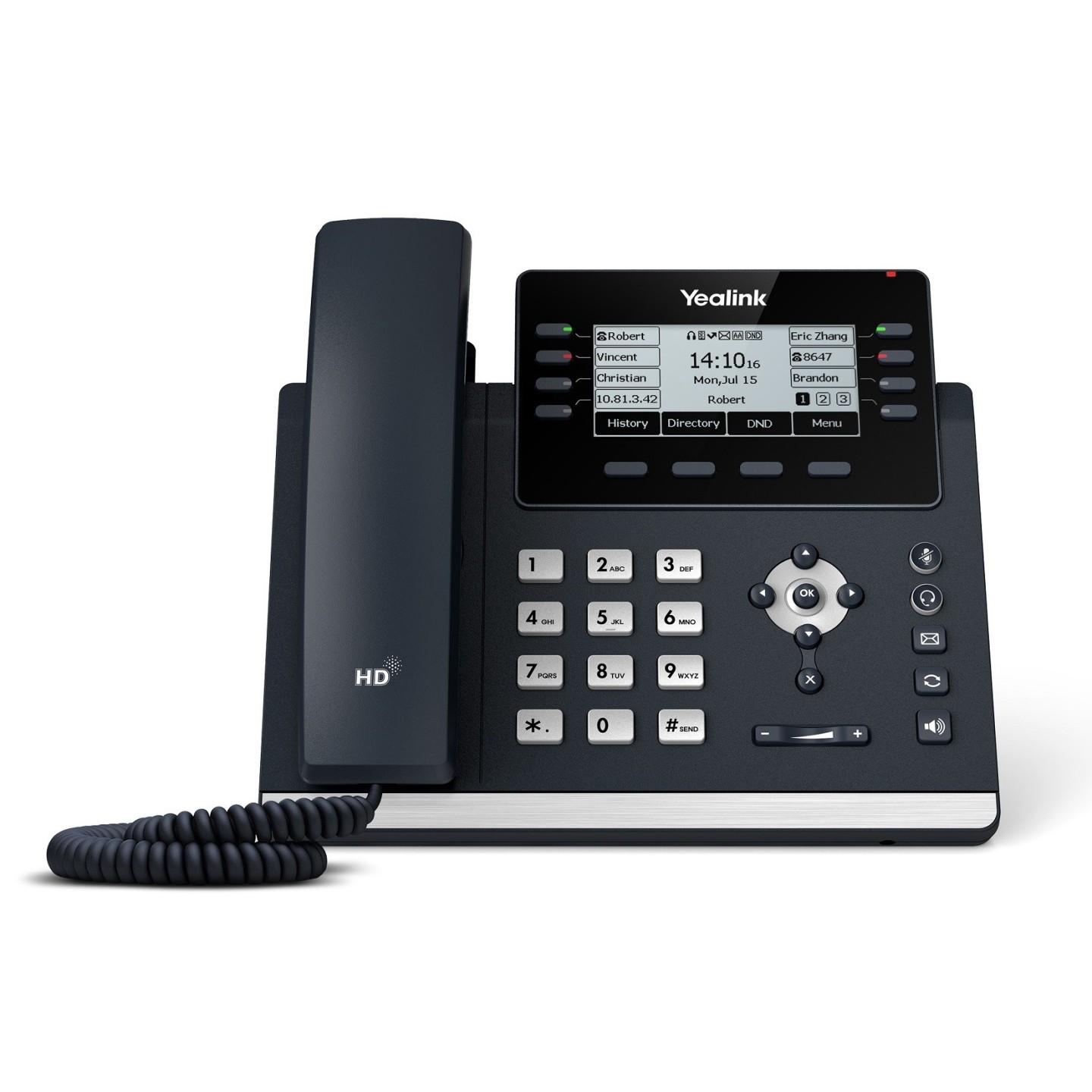 Yealink IP Phone Desktop PoE 3.7'' Gigabit, USB & Expansion - T43U - Desktop PoE 3.7'' — Buy in Cyprus with Fast Delivery