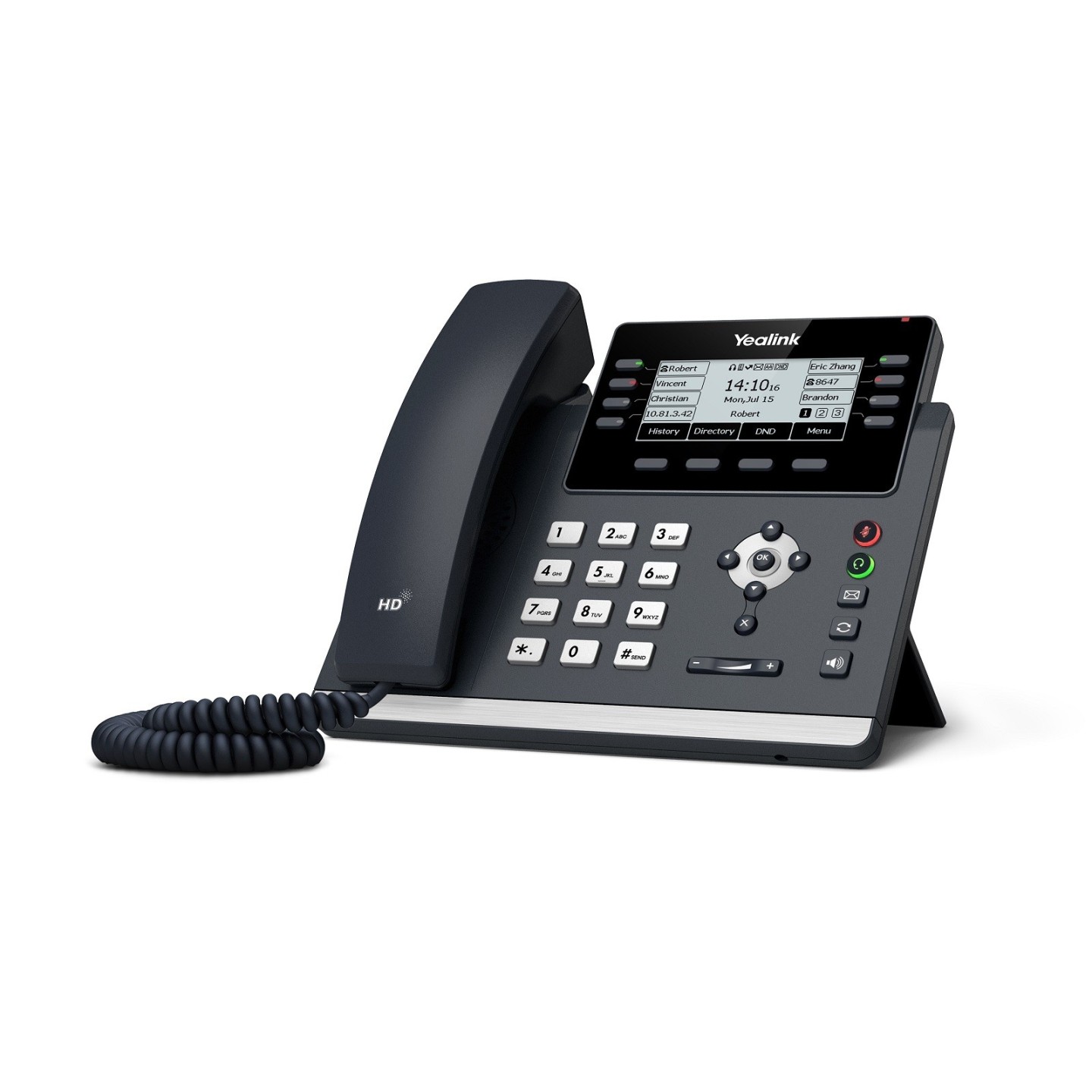 Yealink IP Phone Desktop PoE 3.7'' Gigabit, USB & Expansion - T43U - Desktop PoE 3.7'' — Buy in Cyprus with Fast Delivery