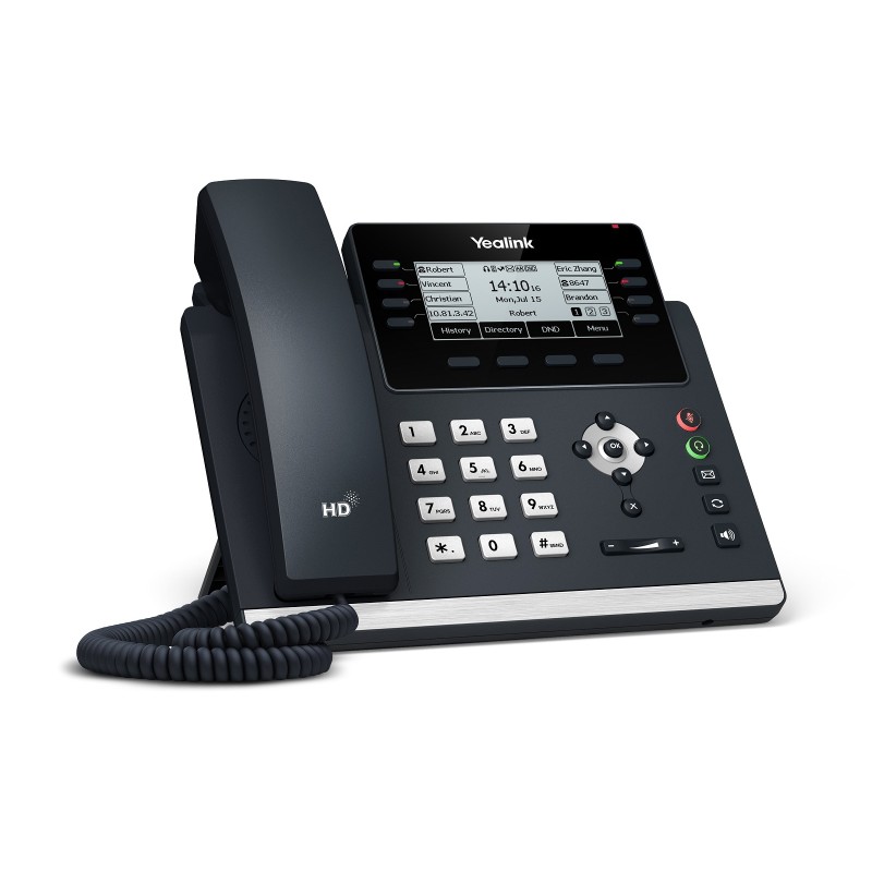 Buy Yealink IP Phone Desktop PoE 3.7'' Gigabit, USB & Expansion - T43U - Desktop... in Cyprus, Nicosia, Limassol, Larnaka, Pafos