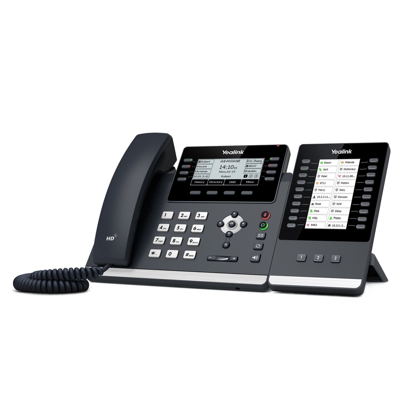 Yealink IP Phone Desktop PoE 3.7'' Gigabit, USB & Expansion - T43U - Desktop PoE 3.7'' — Buy in Cyprus with Fast Delivery