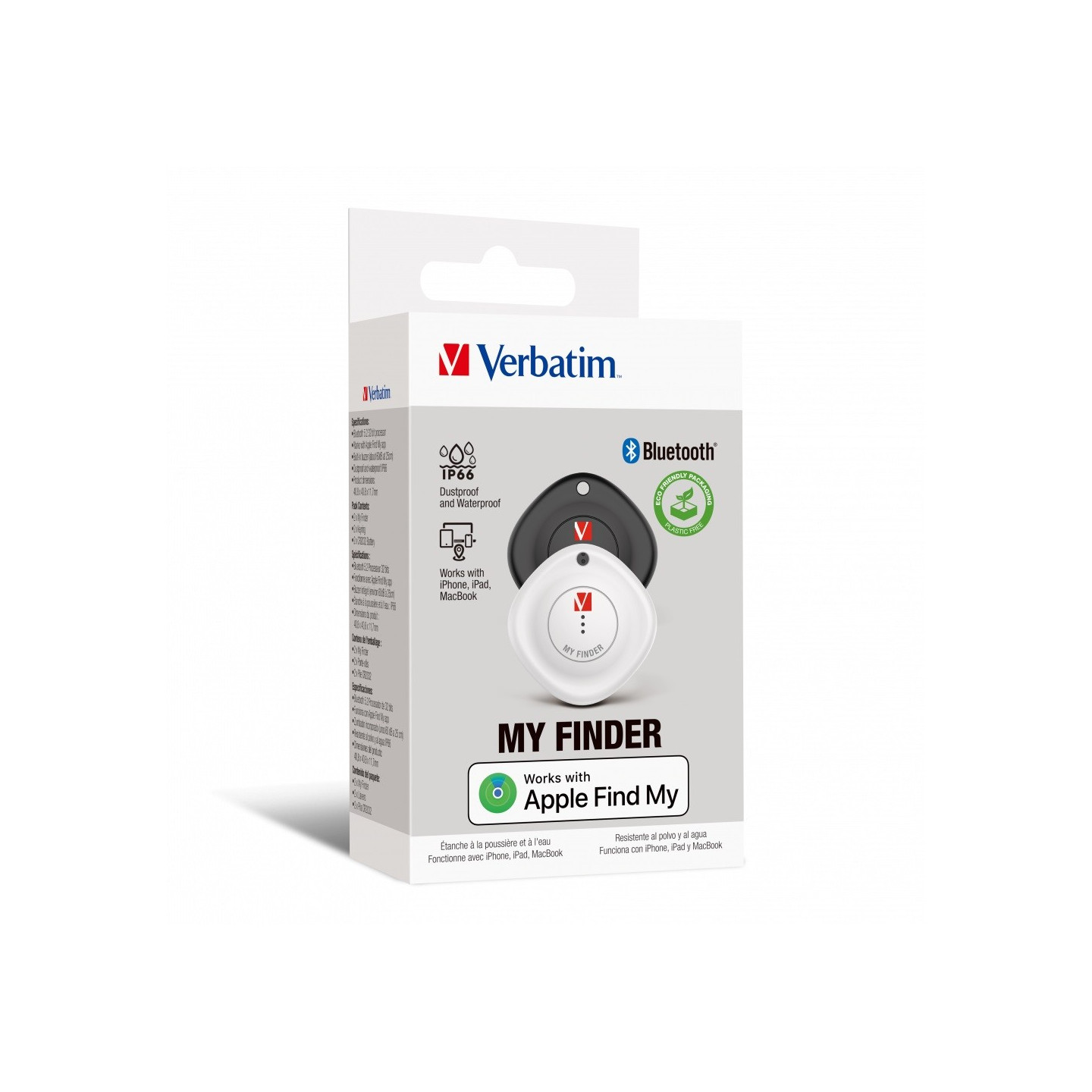 Verbatim My Finder Apple BT Item Finder - MYF-02 - 2-pk Black — Buy in Cyprus with Fast Delivery