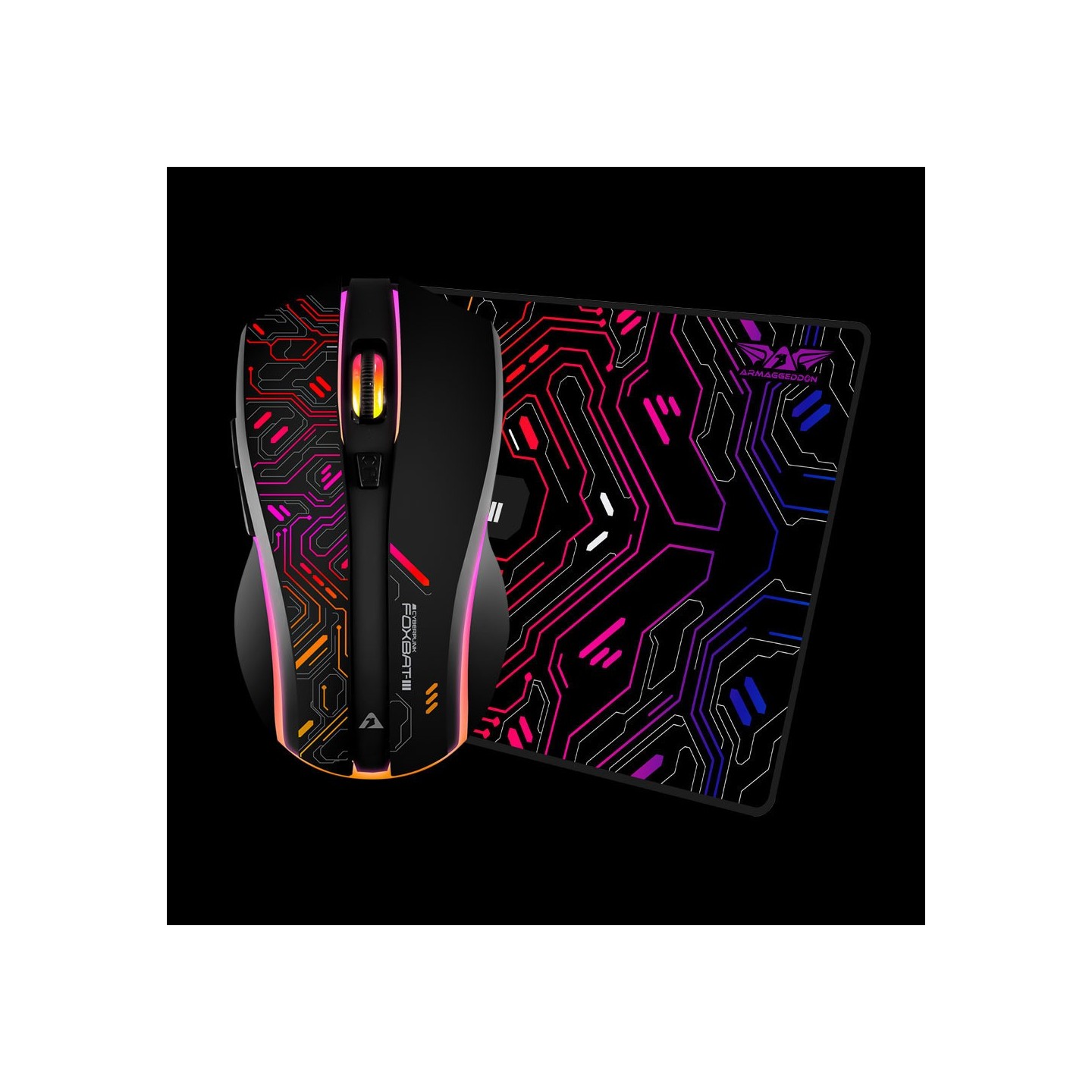 Armaggeddon Mikoyan Foxbat-III Cyberpunk Black Wireless Gaming Mouse (Boxed) — Buy in Cyprus with Fast Delivery