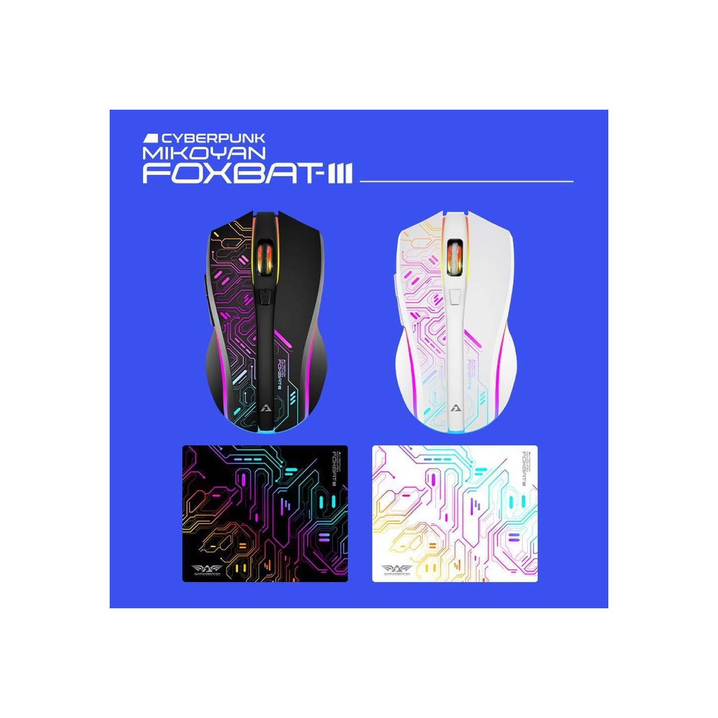 Armaggeddon Mikoyan Foxbat-III Cyberpunk Black Wireless Gaming Mouse (Boxed) — Buy in Cyprus with Fast Delivery