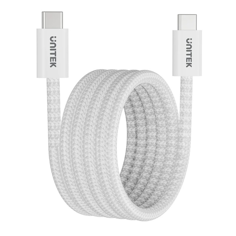 Buy Unitek Magnetic USB-C Cable - C1414AWH-1M - 100W 1.0m White in Cyprus, Nicosia, Limassol, Larnaka, Pafos