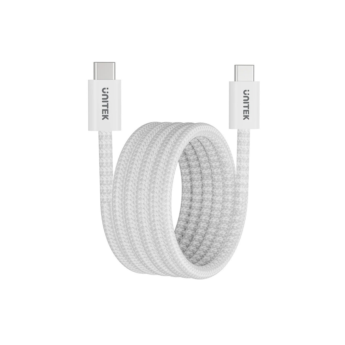 Unitek Magnetic USB-C Cable C1414AWH-1M 100W 1m White (Retail) — Buy in Cyprus with Fast Delivery