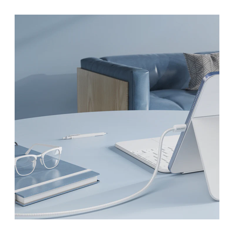 Buy Unitek Magnetic USB-C Cable - C1414AWH-1M - 100W 1.0m White in Cyprus, Nicosia, Limassol, Larnaka, Pafos