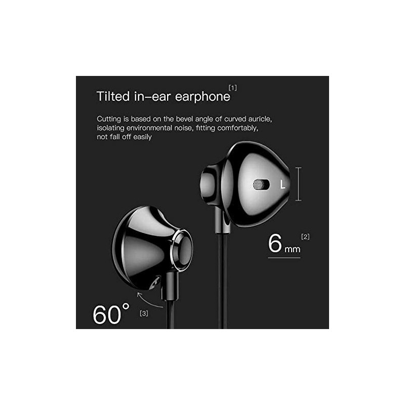 Buy Baseus Encok - C06 - Type-C Wired Earphones Black in Cyprus, Nicosia, Limassol, Larnaka, Pafos