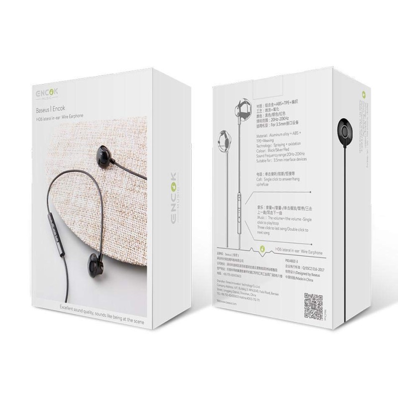 Buy Baseus Encok - C06 - Type-C Wired Earphones Black in Cyprus, Nicosia, Limassol, Larnaka, Pafos