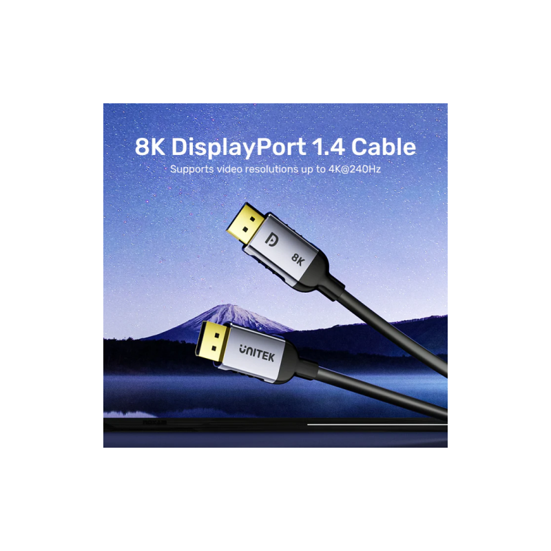 Buy Unitek DisplayPort 1.4 Cable 8K 60Hz 5.0m - C1628G-5M - DisplayPort 1.4 Cabl... in Cyprus, Nicosia, Limassol, Larnaka, Pafos