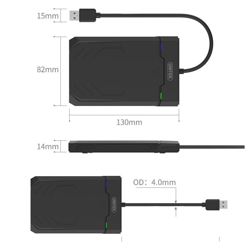 Buy Unitek DiskGuard RaidenUSB 3.0 2.5' SATA HDD Enclosure - Y-3036 - RaidenUSB ... in Cyprus, Nicosia, Limassol, Larnaka, Pafos