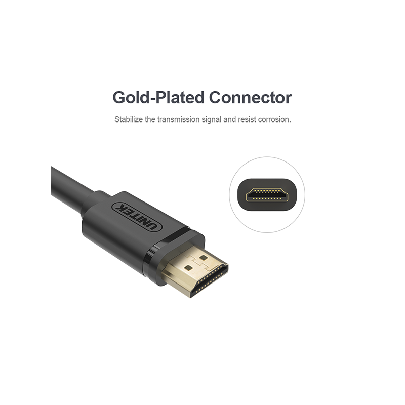 Buy Unitek Premium 100% Copper HDMI Cable - Y-C139M - 3.0m in Cyprus, Nicosia, Limassol, Larnaka, Pafos
