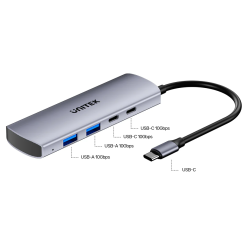 Unitek H1112D USB-C Hub 4-Port 10Gbps 2xA 2xC Aluminum — Armenius Store Cyprus