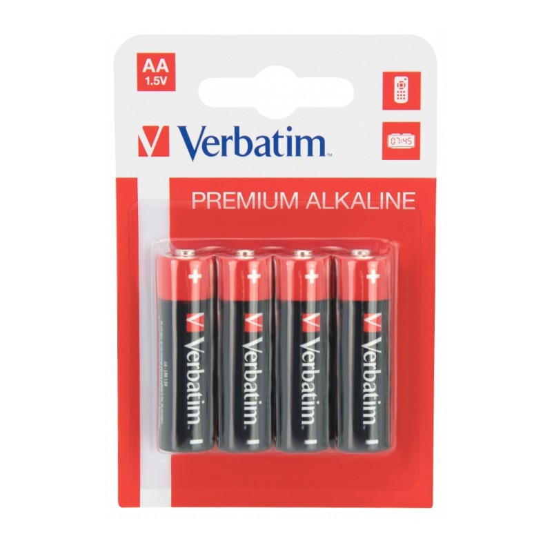 Buy Verbatim Alkaline AA Batteries - 4pcs in Cyprus, Nicosia, Limassol, Larnaka, Pafos