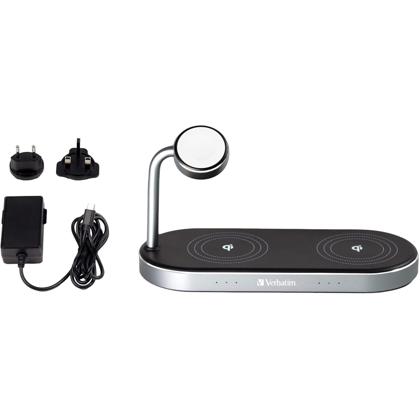 Verbatim Wireless Charger - WCS-03 - 3in1 Qi & MFI Certified for Apple Devices — Buy in Cyprus with Fast Delivery