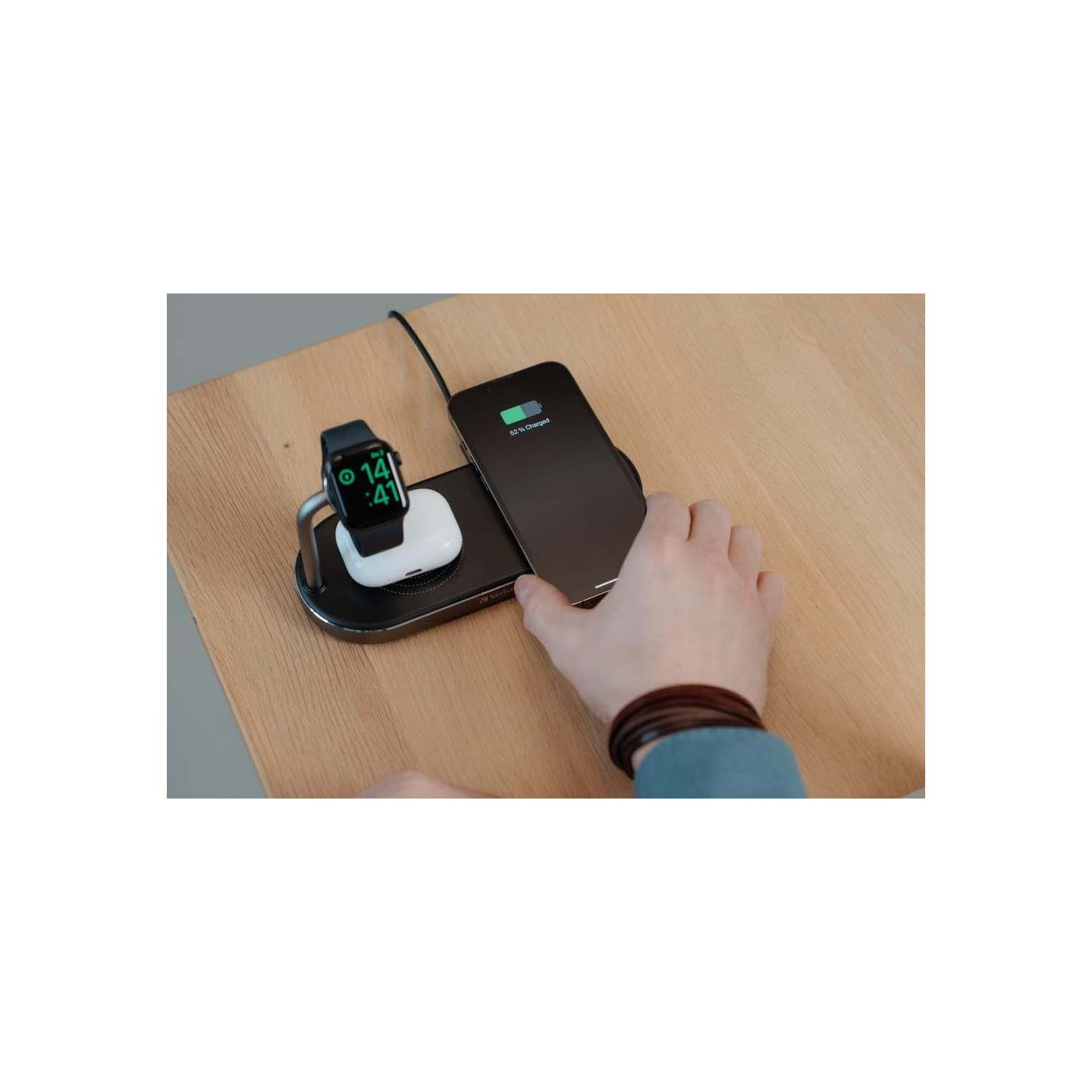 Verbatim Wireless Charger - WCS-03 - 3in1 Qi & MFI Certified for Apple Devices — Buy in Cyprus with Fast Delivery