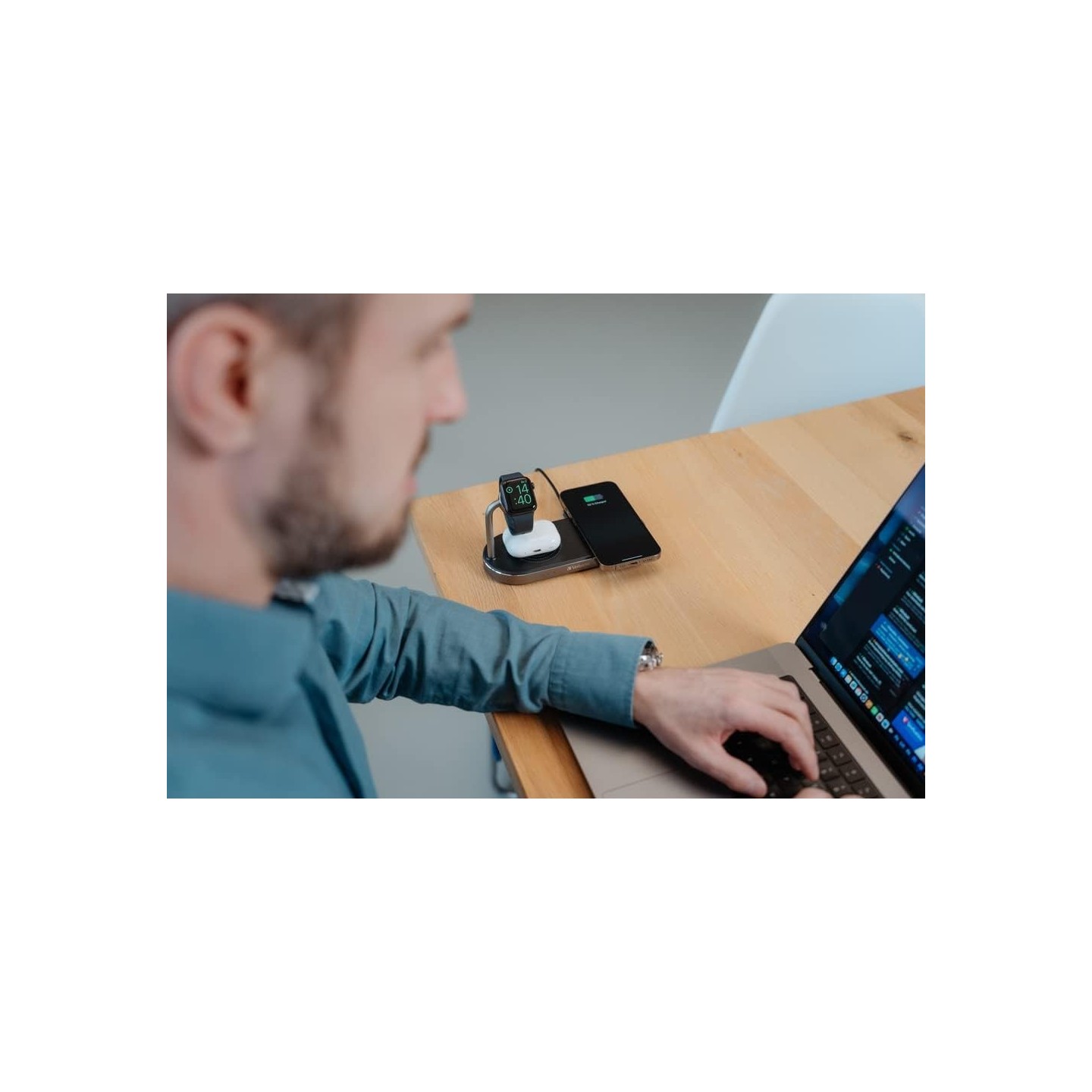 Verbatim Wireless Charger - WCS-03 - 3in1 Qi & MFI Certified for Apple Devices — Buy in Cyprus with Fast Delivery