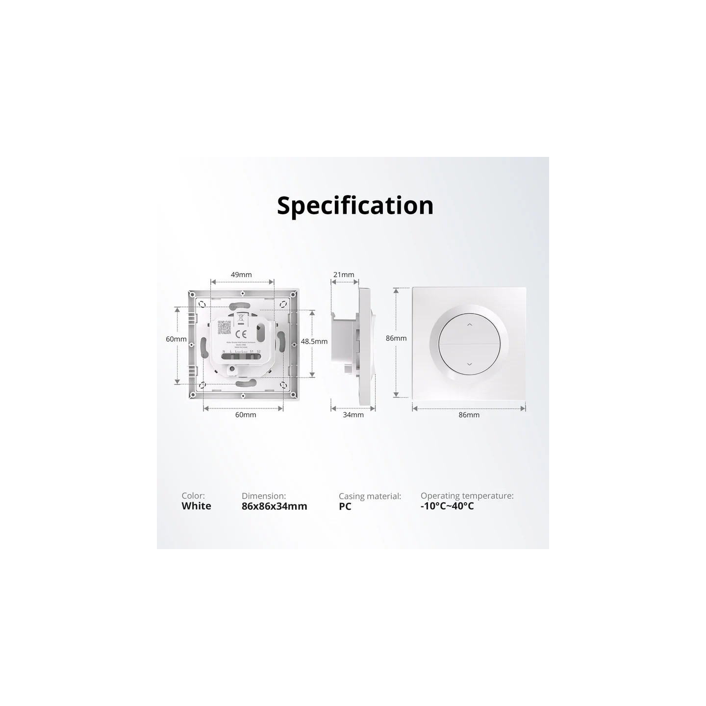 Sonoff WiFi Smart Switch Enclosure - for MINI-RBS — Buy in Cyprus with Fast Delivery