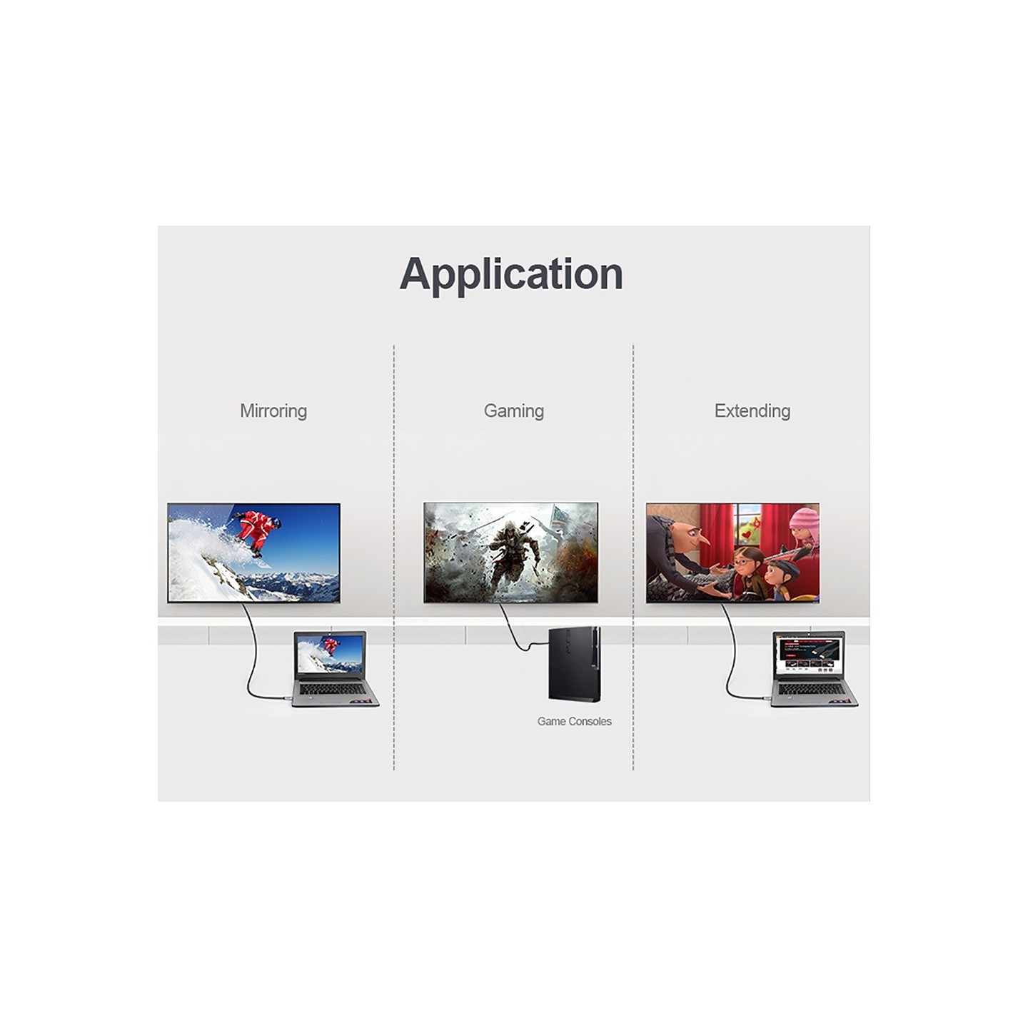 Unitek Premium HDMI 2.0 Braided Cable - Y-C136RGY - Premium HDMI 2.0 Braided Cable 1.0m — Buy in Cyprus with Fast Delivery