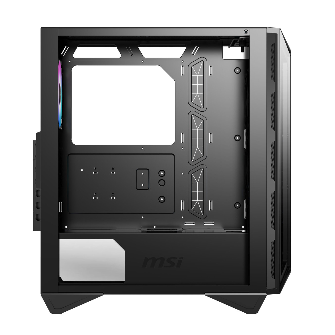 MSI MPG GUNGNIR 110R - Mid Tower Gaming PC Case, Black, Tempered Glass, ARGB Fans, USB-C — Buy in Cyprus with Fast Delivery