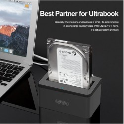 Buy Unitek HDD Docking Station - Y-1078 - 2.5 3.5inch SATA6G Single Bay in Cyprus, Nicosia, Limassol, Larnaka, Pafos