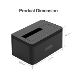 Buy Unitek HDD Docking Station - Y-1078 - 2.5 3.5inch SATA6G Single Bay in Cyprus, Nicosia, Limassol, Larnaka, Pafos