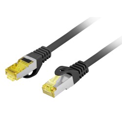 Buy Lanberg Patch Cable - CAT6A S FTP CU LSZH 1m Black in Cyprus, Nicosia, Limassol, Larnaka, Pafos