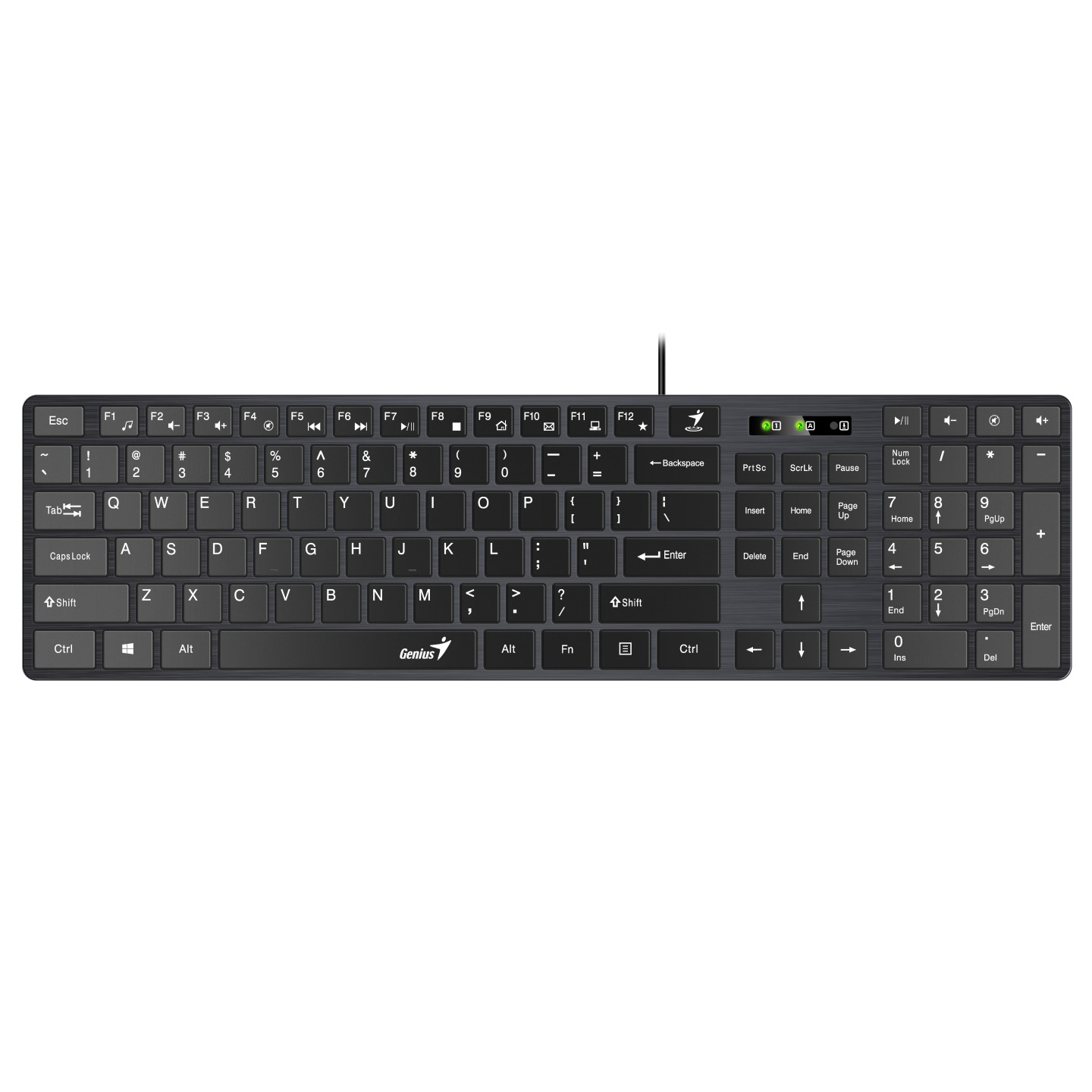 Genius SlimStar 126 Wired Silent Keyboard - 109 Keys USB (Boxed) — Buy in Cyprus with Fast Delivery