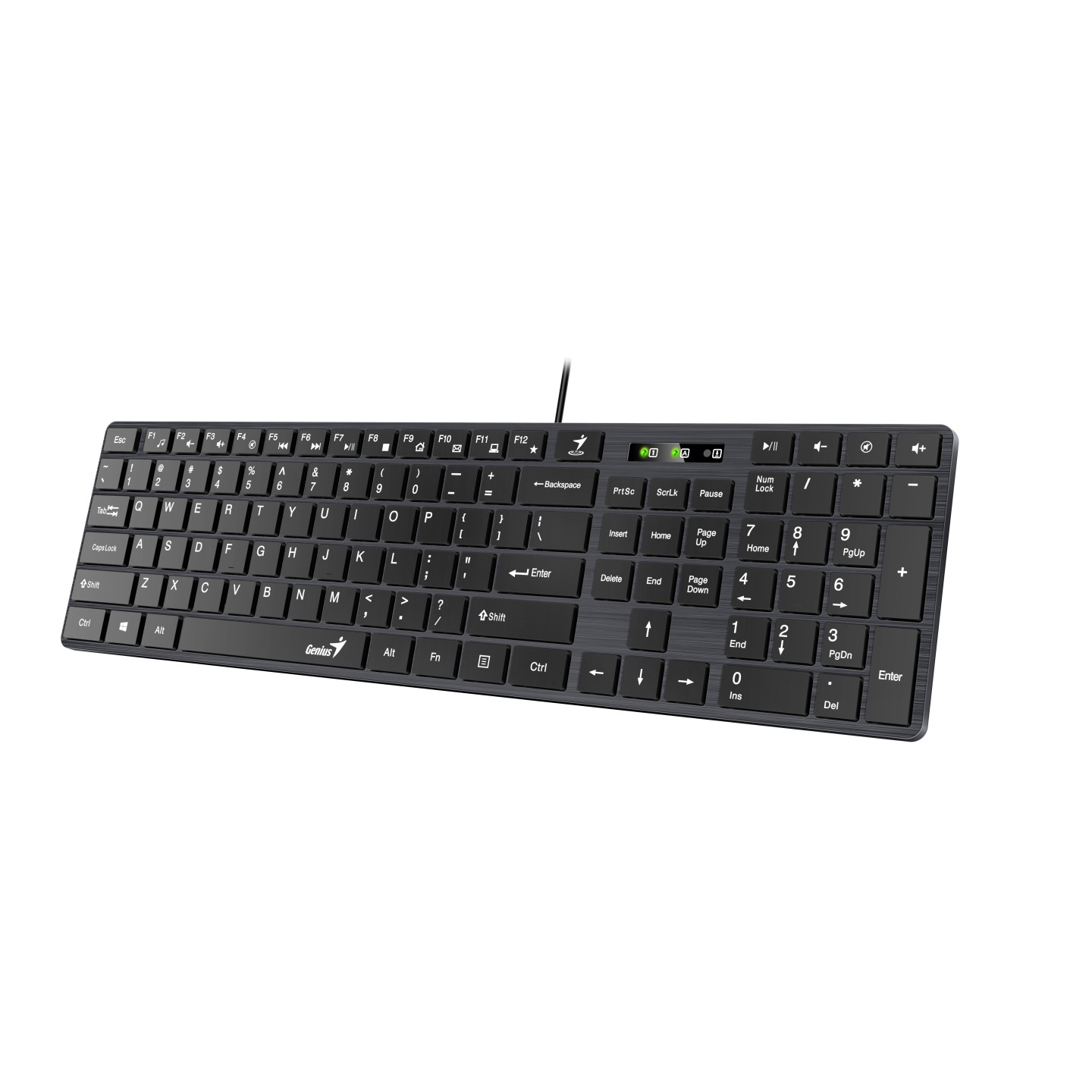Genius SlimStar 126 Wired Silent Keyboard - 109 Keys USB (Boxed) — Buy in Cyprus with Fast Delivery