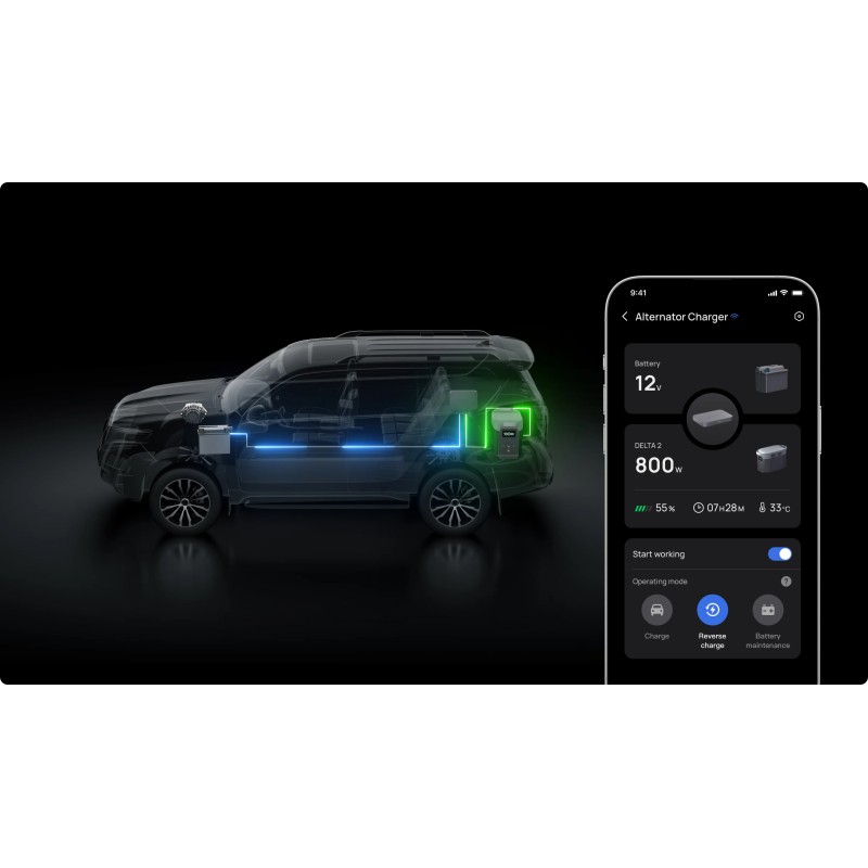 Buy EcoFlow Alternator Charger - 800W - 3in1 Charger for Power Stations, Car Bat... in Cyprus, Nicosia, Limassol, Larnaka, Pafos