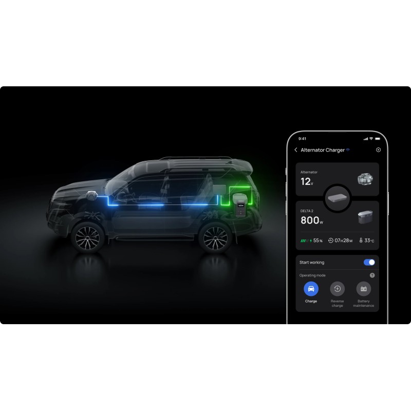 Buy EcoFlow Alternator Charger - 800W - 3in1 Charger for Power Stations, Car Bat... in Cyprus, Nicosia, Limassol, Larnaka, Pafos