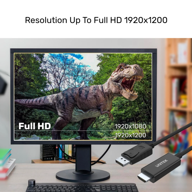 Buy Unitek DisplayPort to HDMI Cable - Y-5118CA - DisplayPort to HDMI Cable 1.8m... in Cyprus, Nicosia, Limassol, Larnaka, Pafos