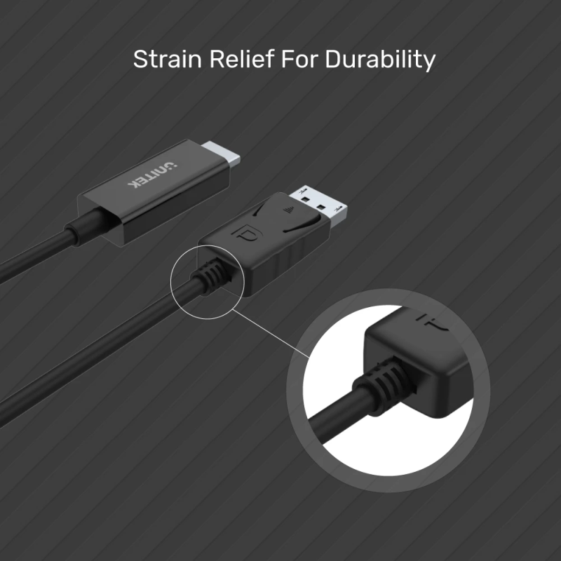 Buy Unitek DisplayPort to HDMI Cable - Y-5118CA - DisplayPort to HDMI Cable 1.8m... in Cyprus, Nicosia, Limassol, Larnaka, Pafos