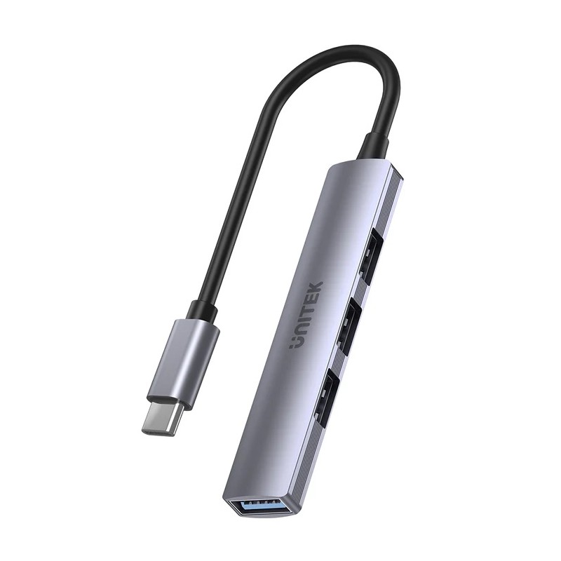 Buy Unitek USB-C Hub 4port 3xUSB2.0 1xUSB3.0 - H1208B - USB-C Hub in Cyprus, Nicosia, Limassol, Larnaka, Pafos