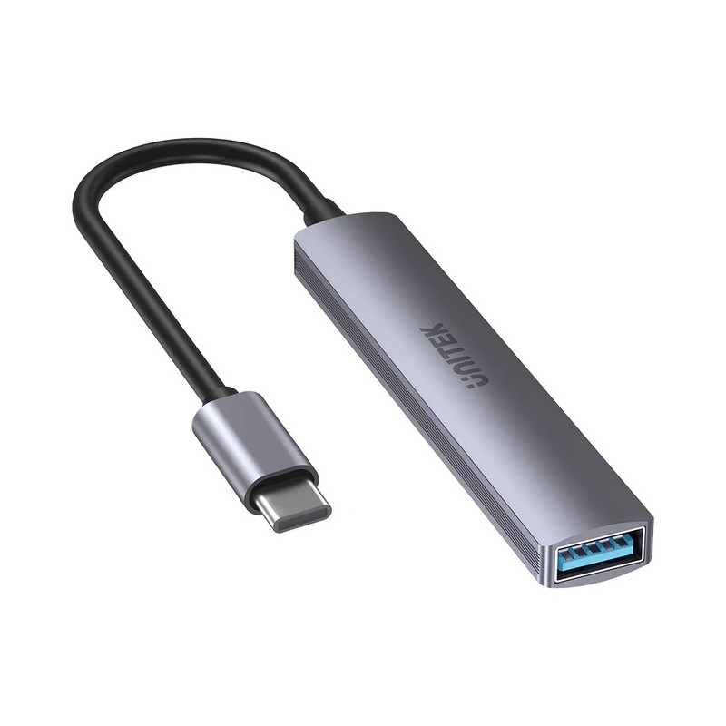 Buy Unitek USB-C Hub 4port 3xUSB2.0 1xUSB3.0 - H1208B - USB-C Hub in Cyprus, Nicosia, Limassol, Larnaka, Pafos
