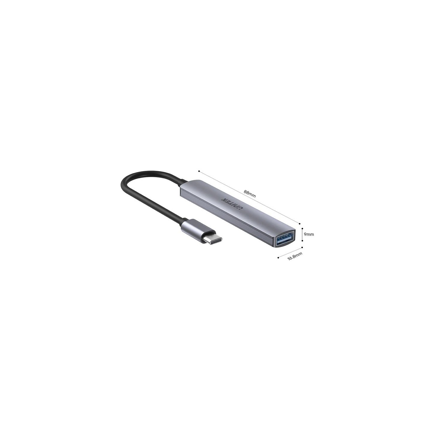Unitek USB-C Hub 4port 3xUSB2.0 1xUSB3.0 - H1208B - USB-C Hub — Buy in Cyprus with Fast Delivery