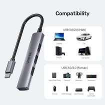Unitek H1208B USB-C Hub – 4-Port 5Gbps | Armenius Store