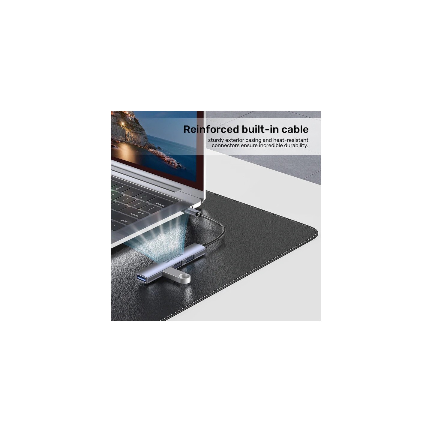 Unitek H1208B USB-C 4-Port Hub 1xUSB3.0 3xUSB2.0 Space Grey — Armenius Store Cyprus