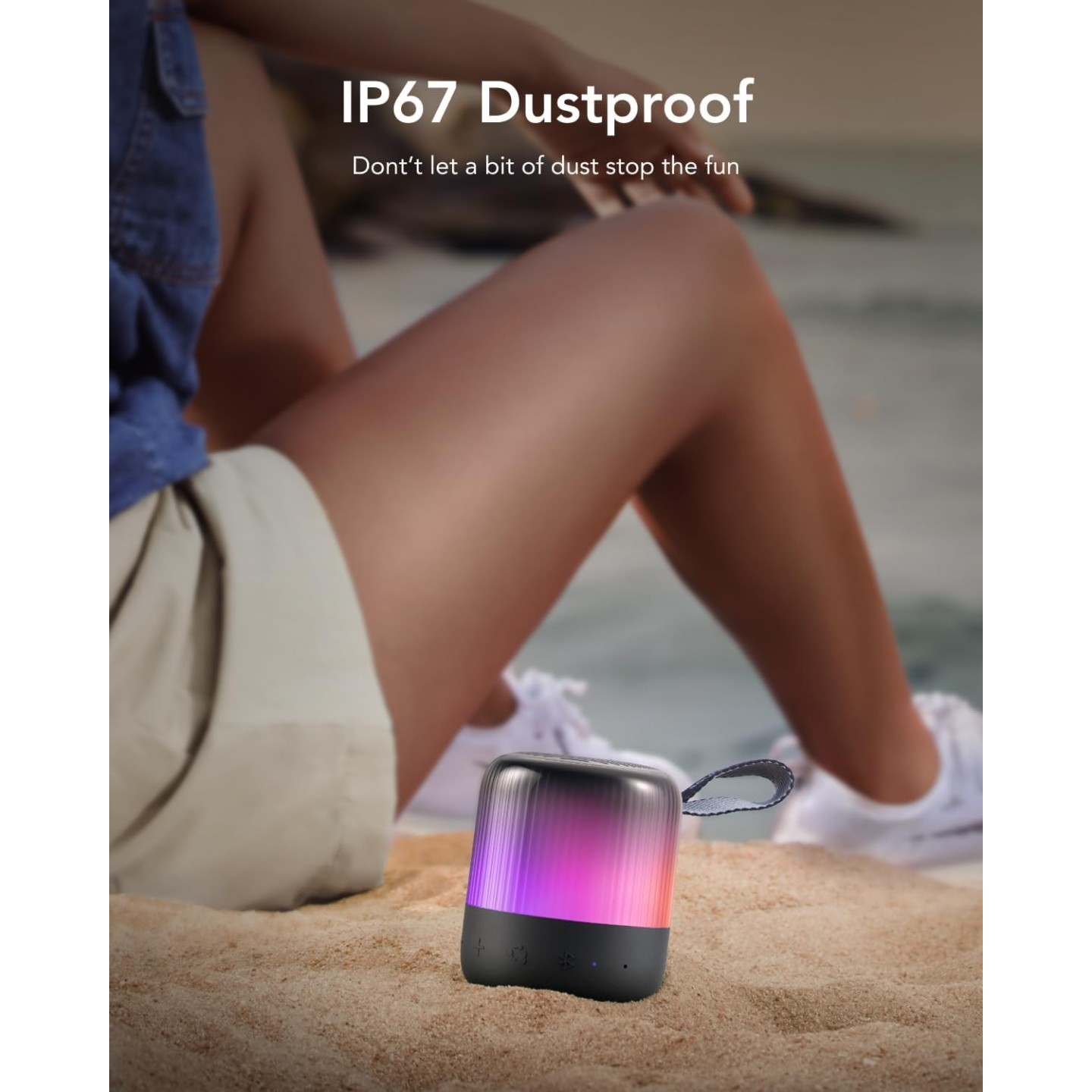 Anker Soundcore Speaker - BT IP67 Glow Mini Black — Buy in Cyprus with Fast Delivery