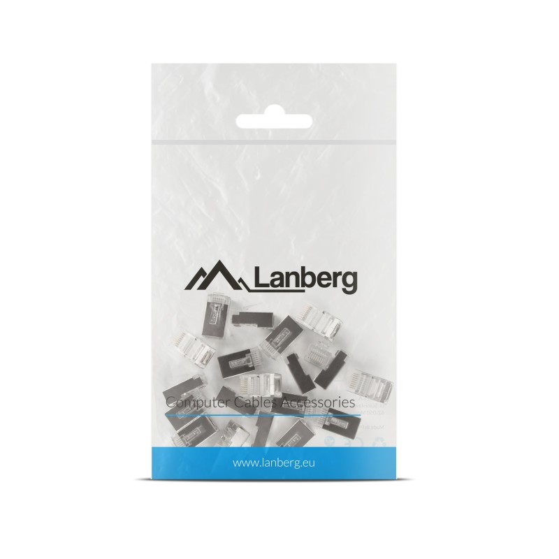 Buy Lanberg Passthrough CAT6 FTP RJ45 Ethernet EZ Plugs - 20PCS in Cyprus, Nicosia, Limassol, Larnaka, Pafos