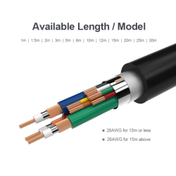 Buy Unitek VGA to VGA Cable - Y-C504G - 3.0m in Cyprus, Nicosia, Limassol, Larnaka, Pafos