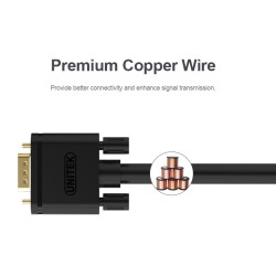Buy Unitek VGA to VGA Cable - Y-C504G - 3.0m in Cyprus, Nicosia, Limassol, Larnaka, Pafos