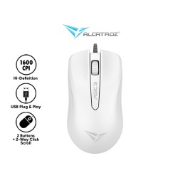 Buy Alcatroz Wired Mouse - ASIC 3 - White Blister in Cyprus, Nicosia, Limassol, Larnaka, Pafos