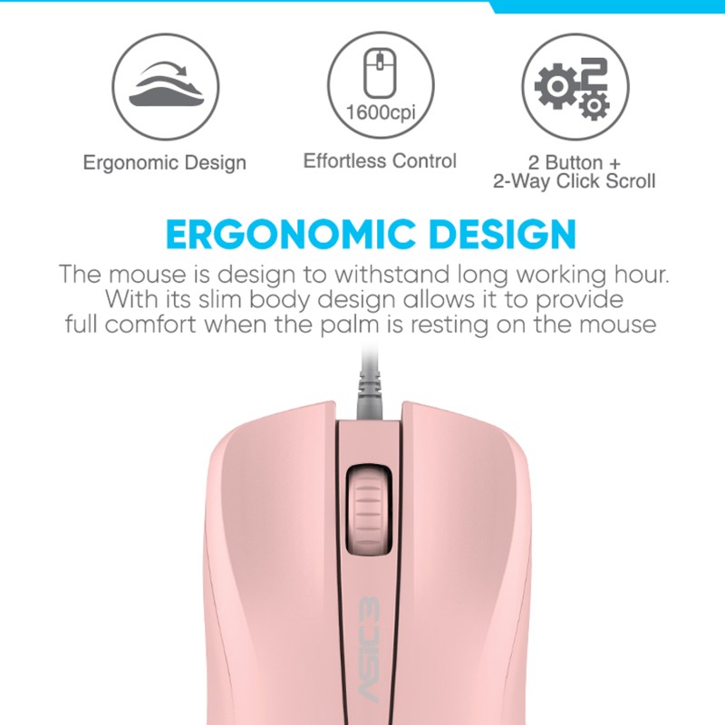 Buy Alcatroz Wired Mouse - ASIC 3 - White Blister in Cyprus, Nicosia, Limassol, Larnaka, Pafos