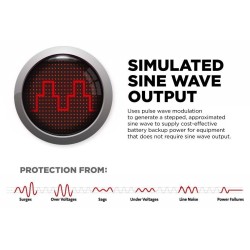 CyberPower BR1000ELCD 1000VA 600W UPS - Line Interactive Brick LCD UK — Armenius Store Cyprus