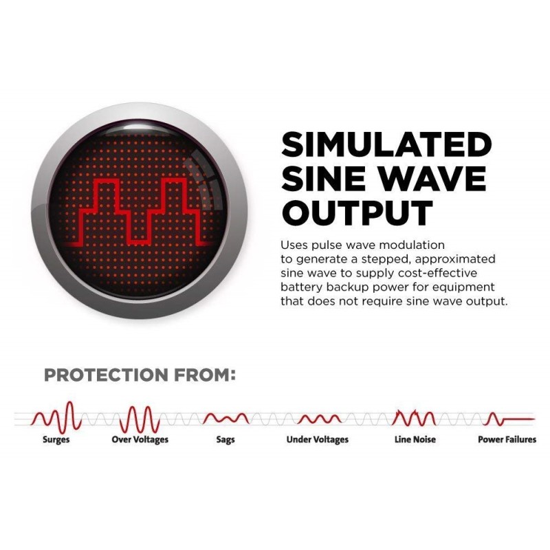 Buy CyberPower UPS - BR1000ELCD - 1000VA 600W Brick Line Interactive UPS LCD in Cyprus, Nicosia, Limassol, Larnaka, Pafos