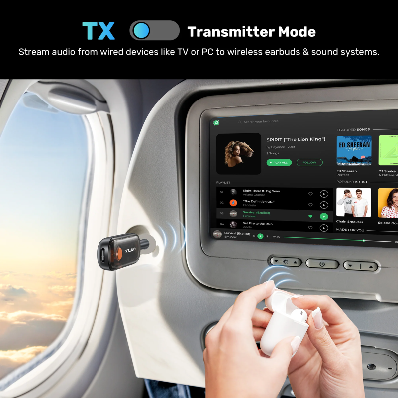 Buy Unitek Audio - B1111A - 3.5mm to Bluetooth 2in1 Transmitter & Receiver in Cyprus, Nicosia, Limassol, Larnaka, Pafos